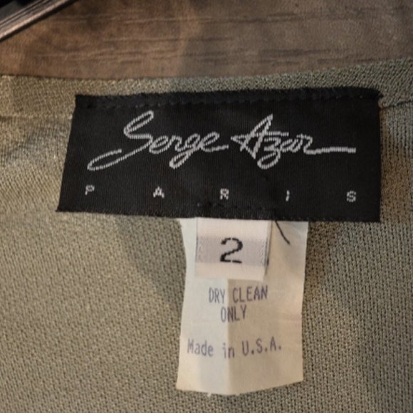 Serge Azar Moss Crepe Jersey Tee Shirt Dress - Picture 7 of 7